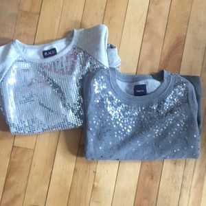 NWOT 2 Sequin Sweatshirts